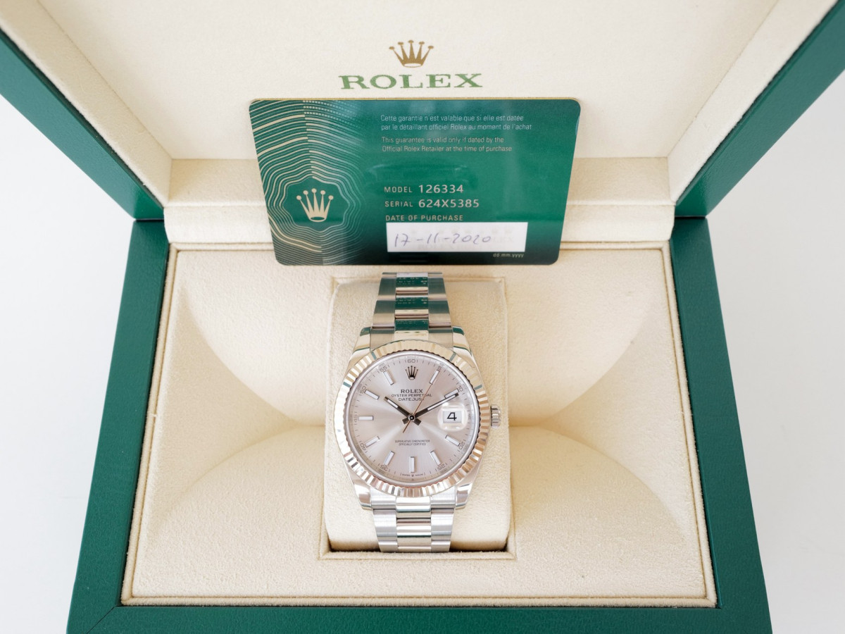 Swiss watch Rolex Datejust 41 Silver Dial Oyster