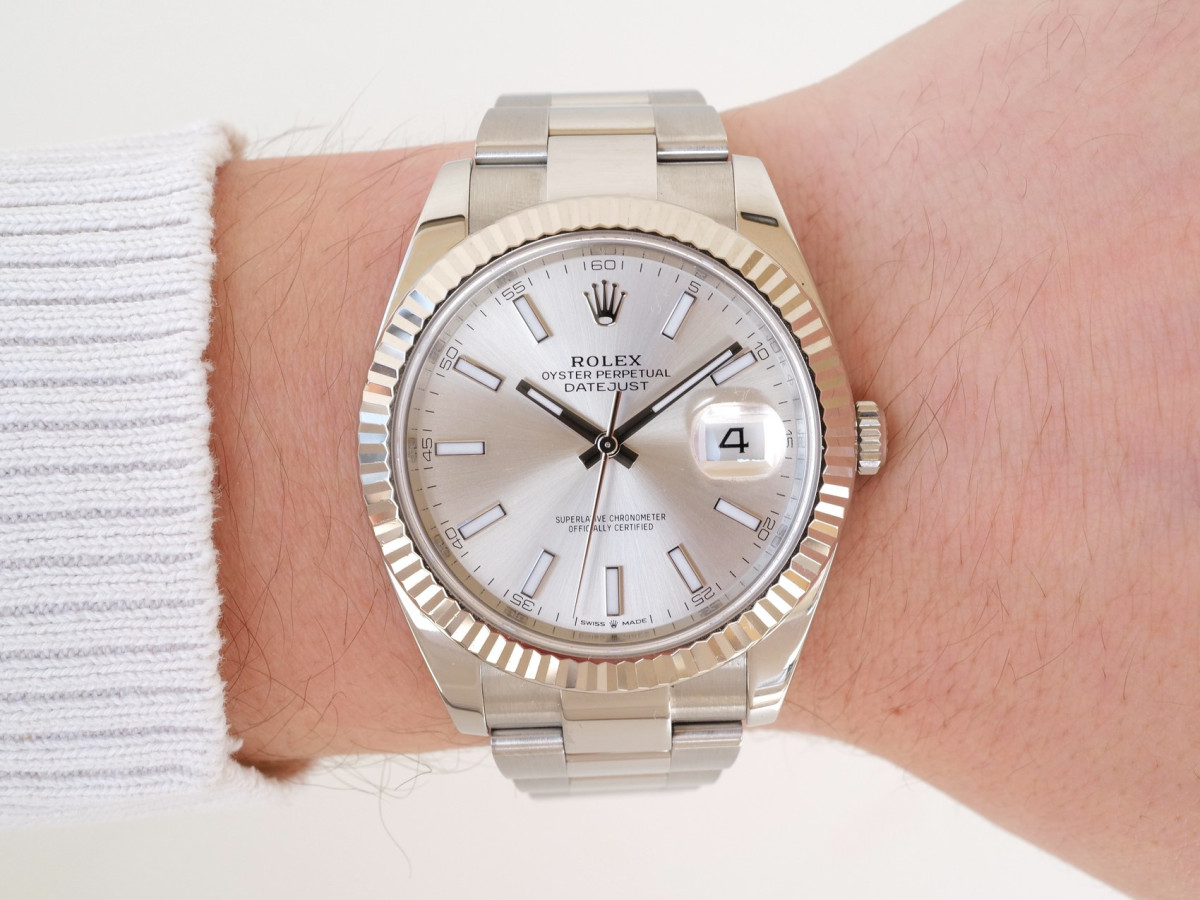 Swiss watch Rolex Datejust 41 Silver Dial Oyster