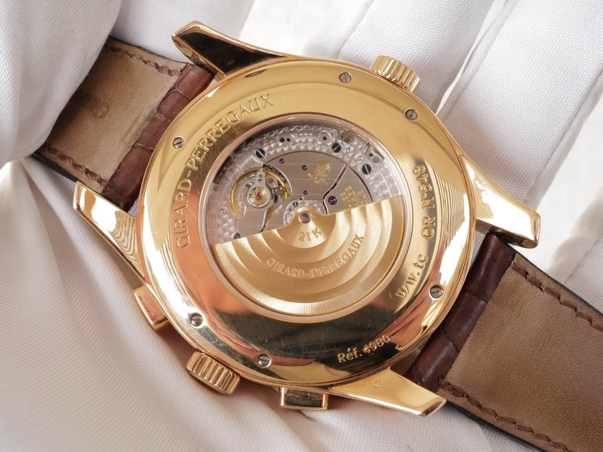Швейцарские часы Girard Perregaux WW.TC Traveller 43 Chronograph 18K Rose Gold