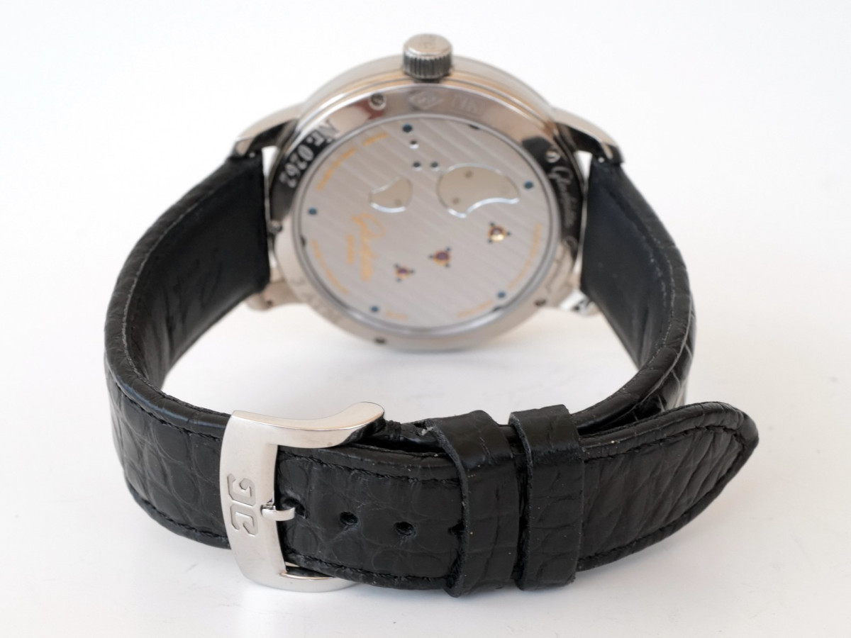 Швейцарський годинник Glashutte Original PanoInverse 42 XL 18K White Gold Manual Wind