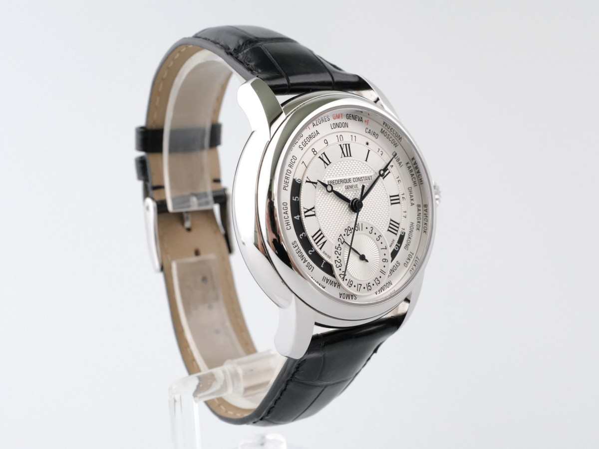 Швейцарський годинник Frederique Constant Worldtimer 42 Silver Dial Limited Edition