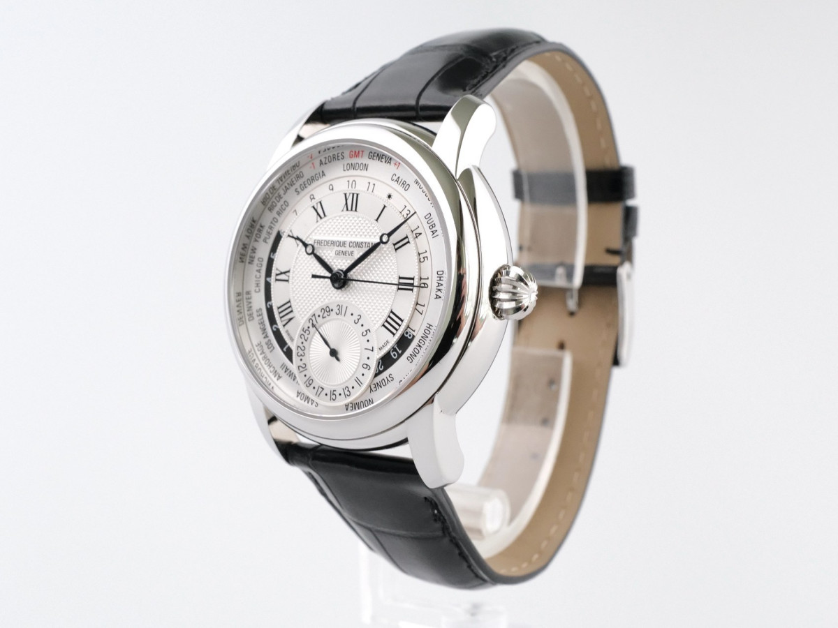 Швейцарський годинник Frederique Constant Worldtimer 42 Silver Dial Limited Edition