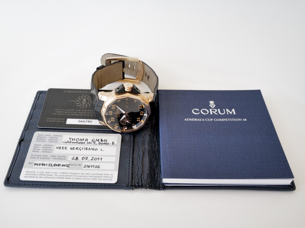 Швейцарський годинник Corum Admiral's Cup Challenger 48 Competition 18K Rose Gold