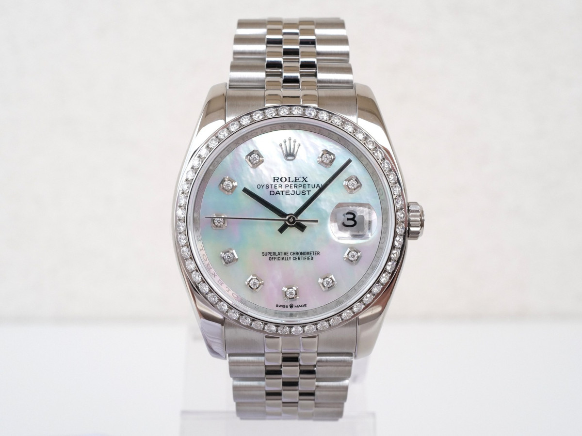 Швейцарський годинник Rolex Datejust 36 Jubilee MOP Diamond Dial Bezel