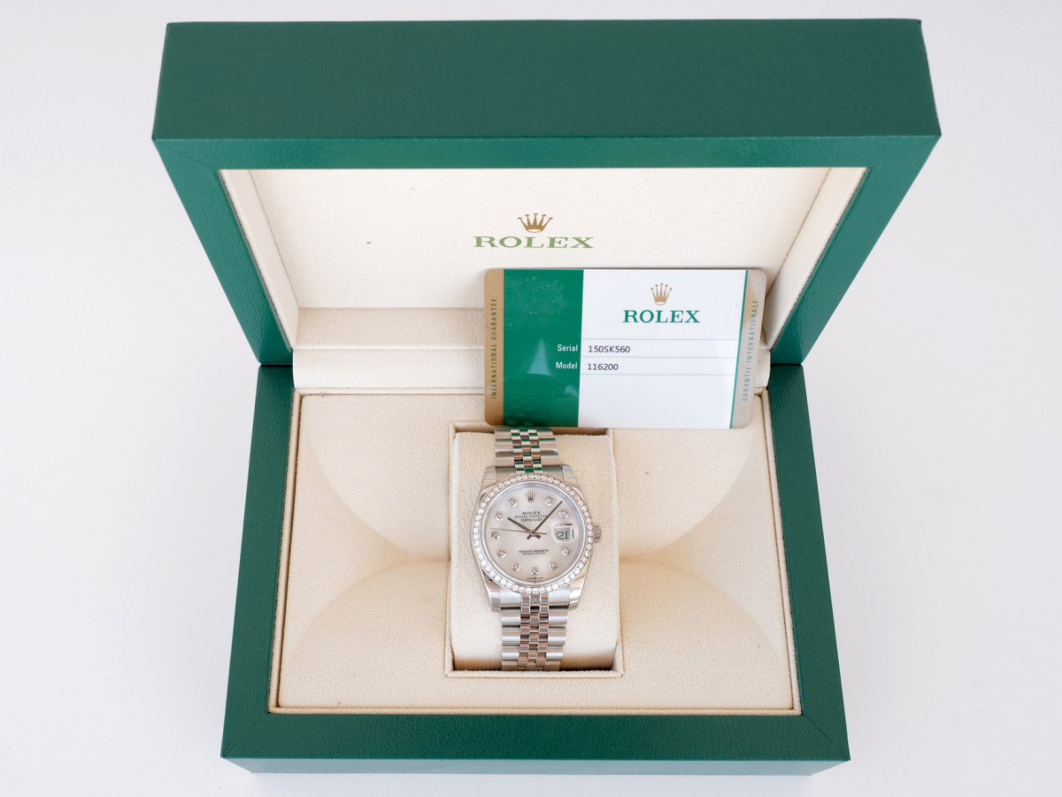 Швейцарський годинник Rolex Datejust 36 Jubilee MOP Diamond Dial Bezel
