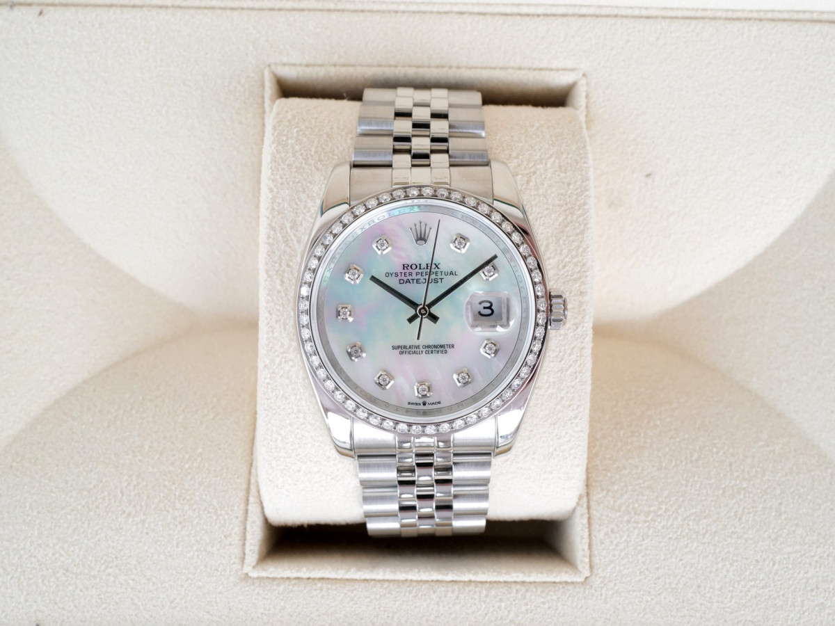 Швейцарський годинник Rolex Datejust 36 Jubilee MOP Diamond Dial Bezel