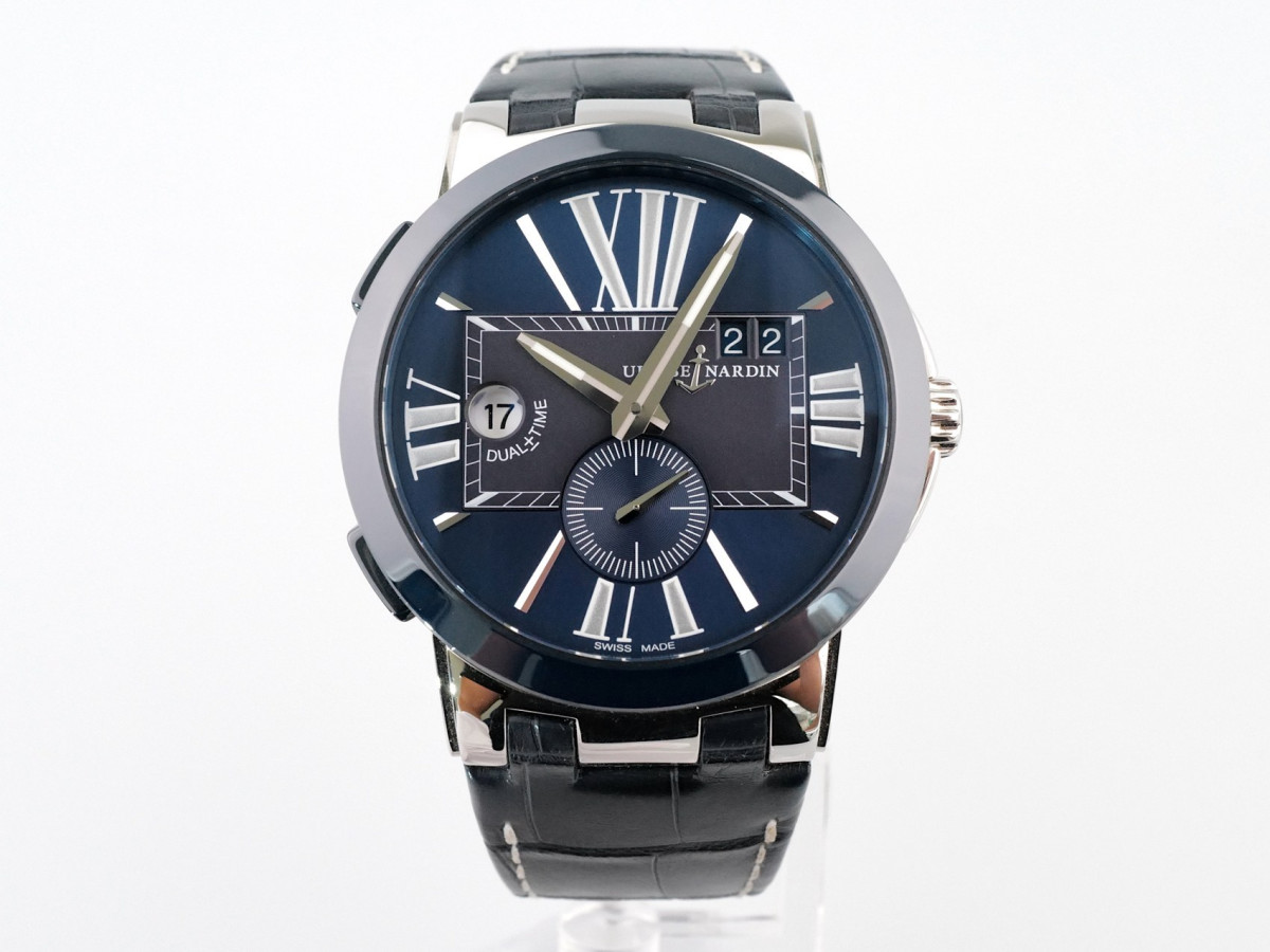 Швейцарський годинник Ulysse Nardin Executive 43 Dual Time Blue Dial