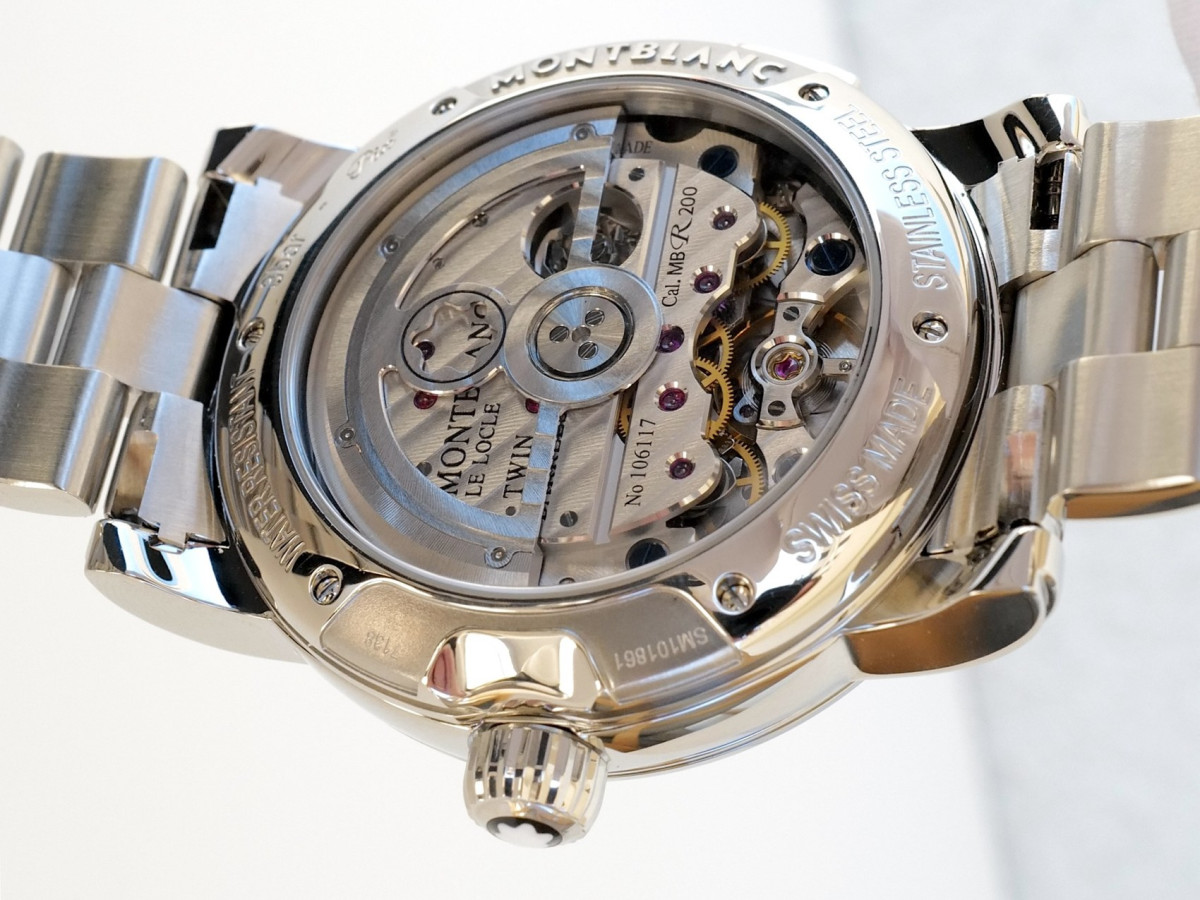 Швейцарские часы Montblanc Nicolas Rieussec 43 Single Button Monopoussoir Chronograph GMT