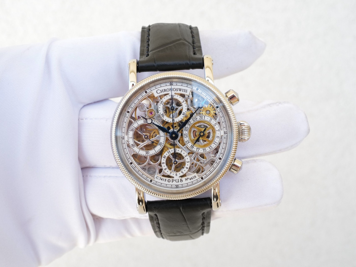 Швейцарские часы Chronoswiss Opus 38 Automatic Skeleton Chronograph