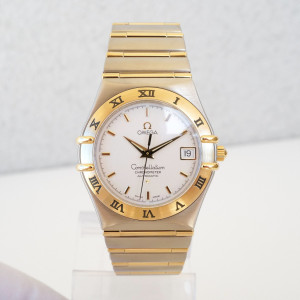Швейцарские часы Omega Constellation 36 Automatic Steel Yellow Gold Silver Dial
