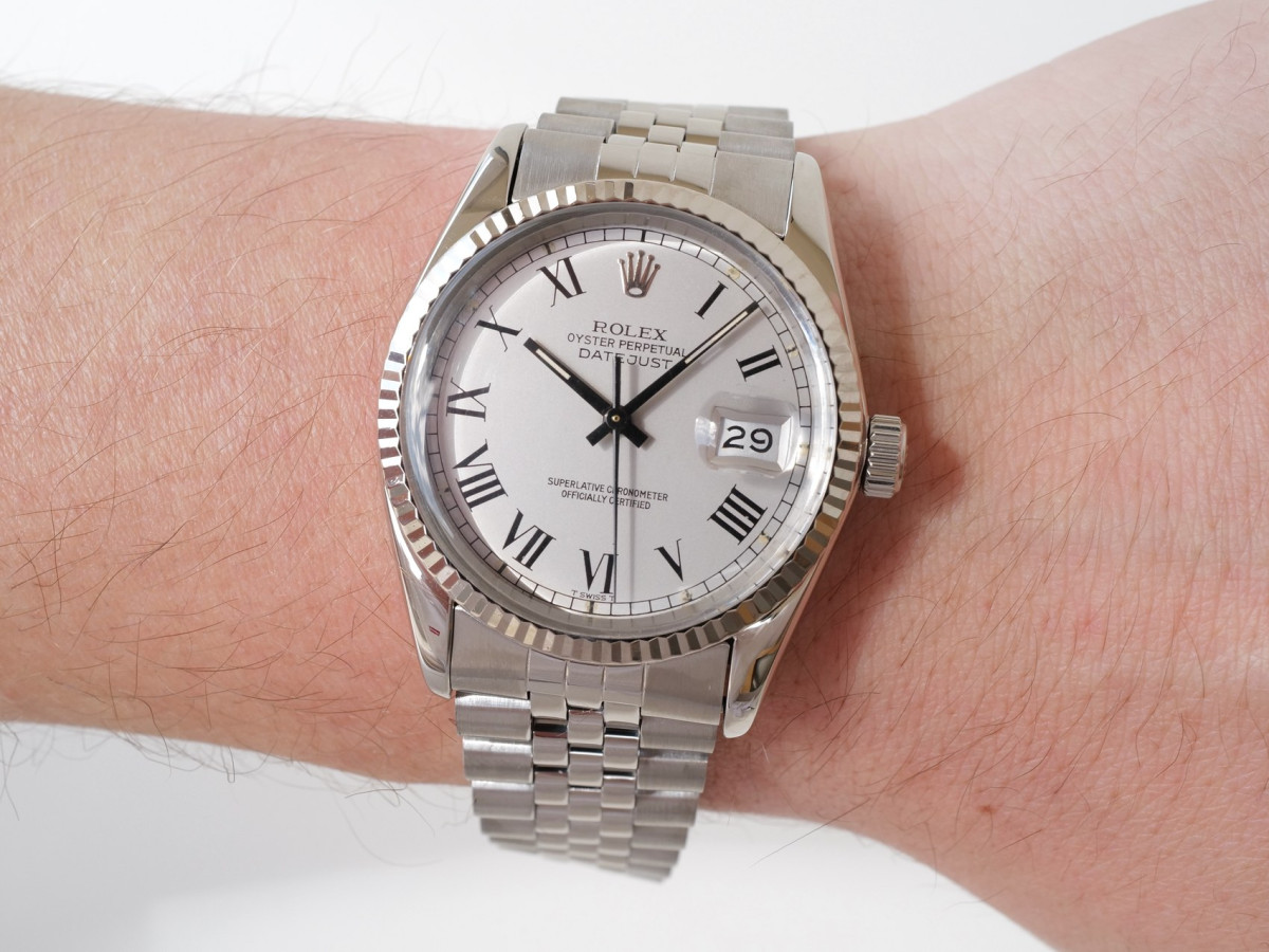 Швейцарський годинник Rolex Oyster Perpetual Datejust 36 Rare Buckley Dial Jubilee