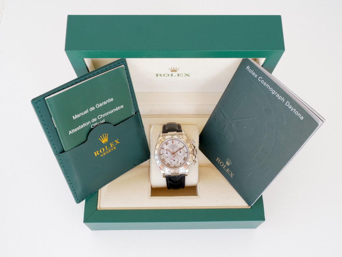 Швейцарський годинник Rolex Cosmograph Daytona Meteorite Dial 18K White Gold