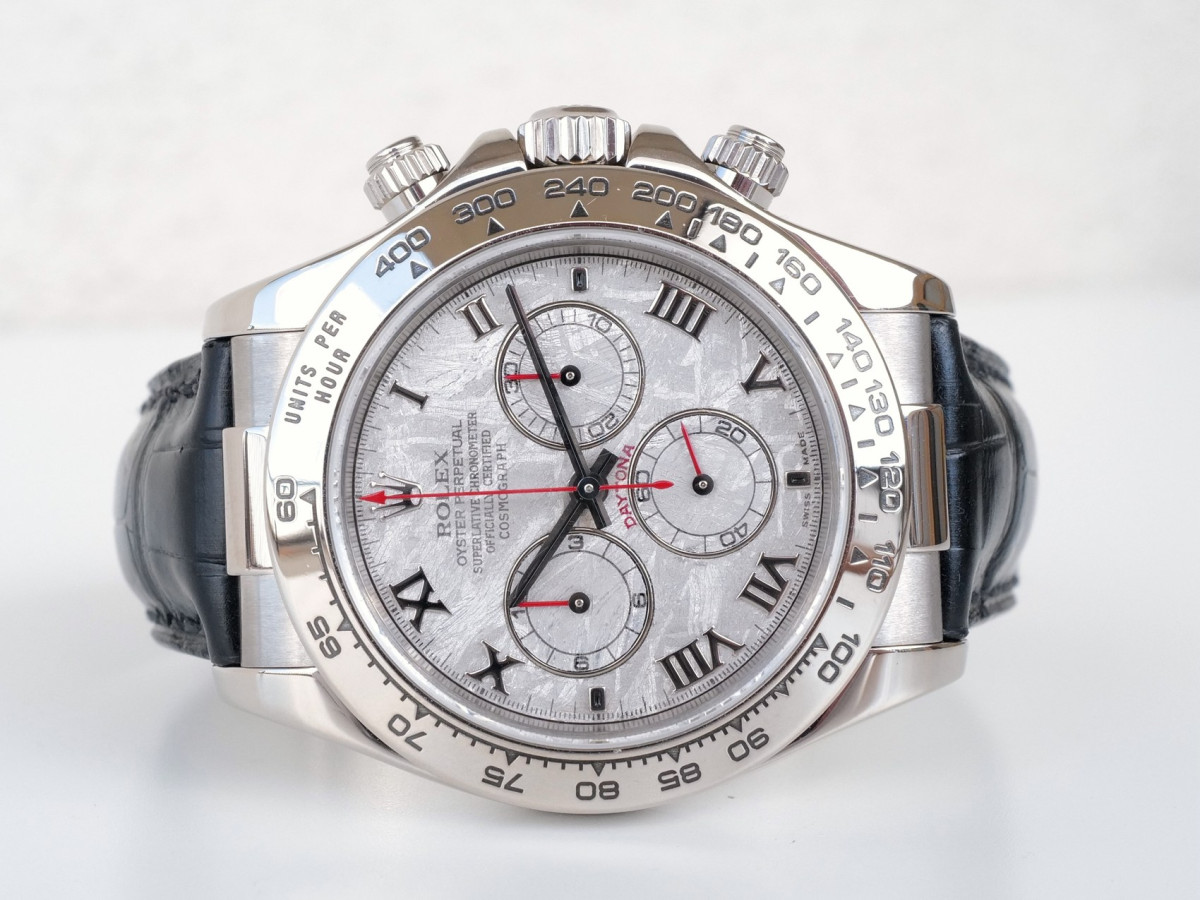 Швейцарський годинник Rolex Cosmograph Daytona Meteorite Dial 18K White Gold