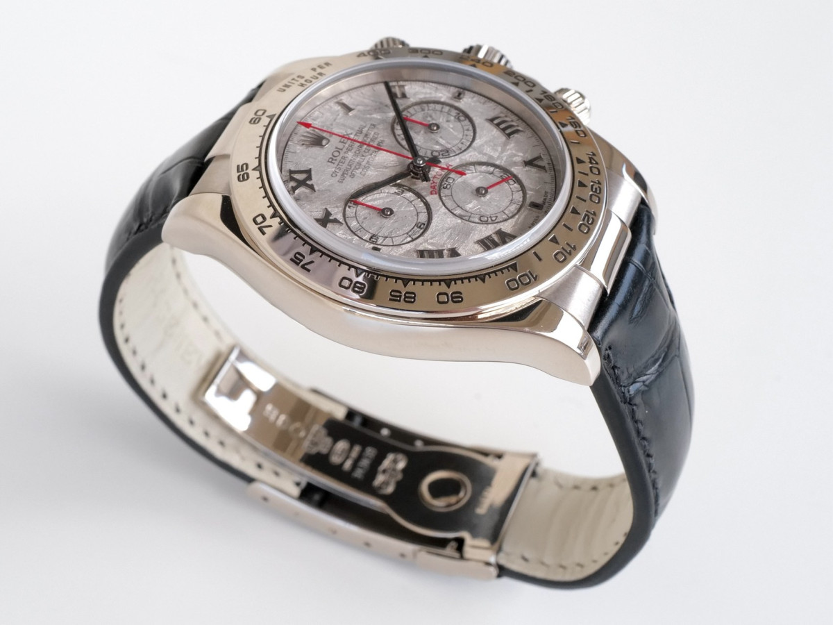 Швейцарський годинник Rolex Cosmograph Daytona Meteorite Dial 18K White Gold