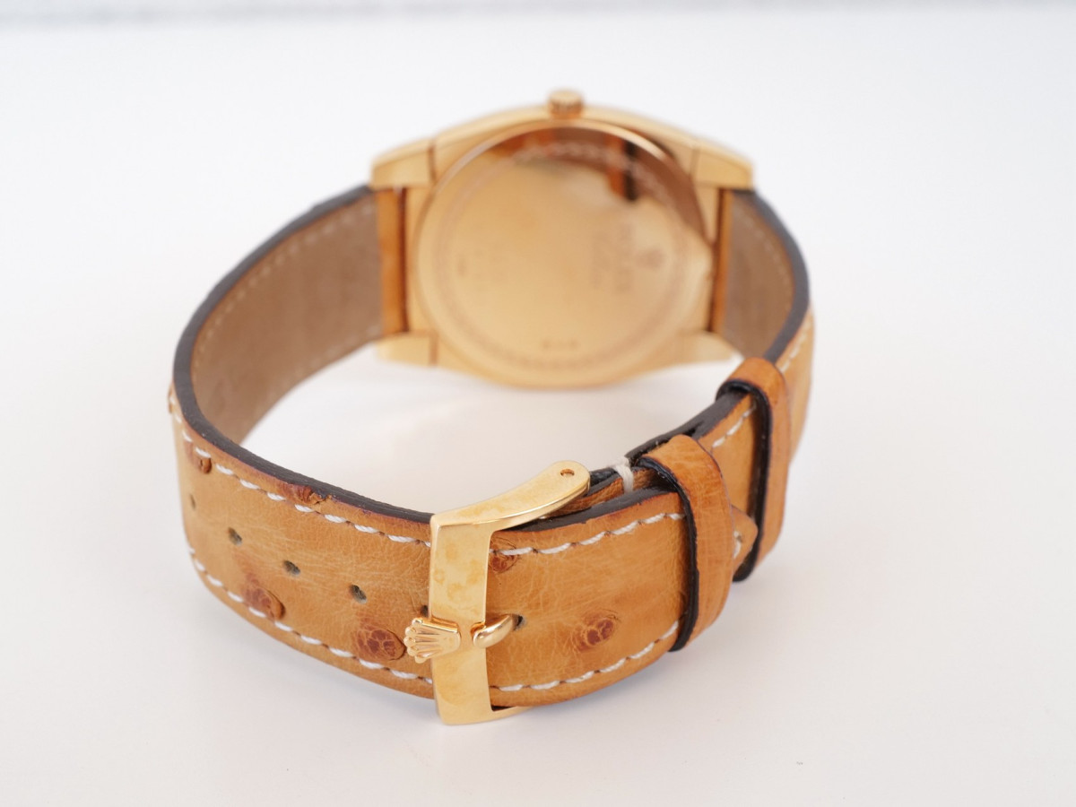 Швейцарские часы Rolex Cellini 36 Cestello 18K Rose Gold White Dial Manual Wind