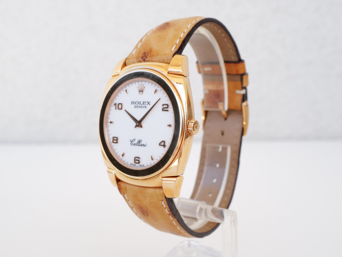 Швейцарские часы Rolex Cellini 36 Cestello 18K Rose Gold White Dial Manual Wind