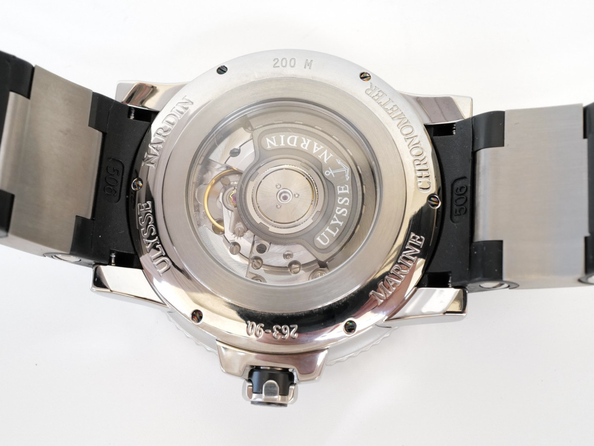 Швейцарские часы Ulysse Nardin Maxi Marine Diver 45 Titanium Black Dial