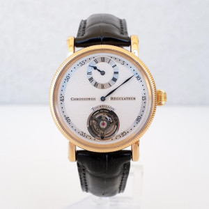 Швейцарские часы Chronoswiss Regulateur Tourbillon 38 Manual Wind 18K Rose Gold