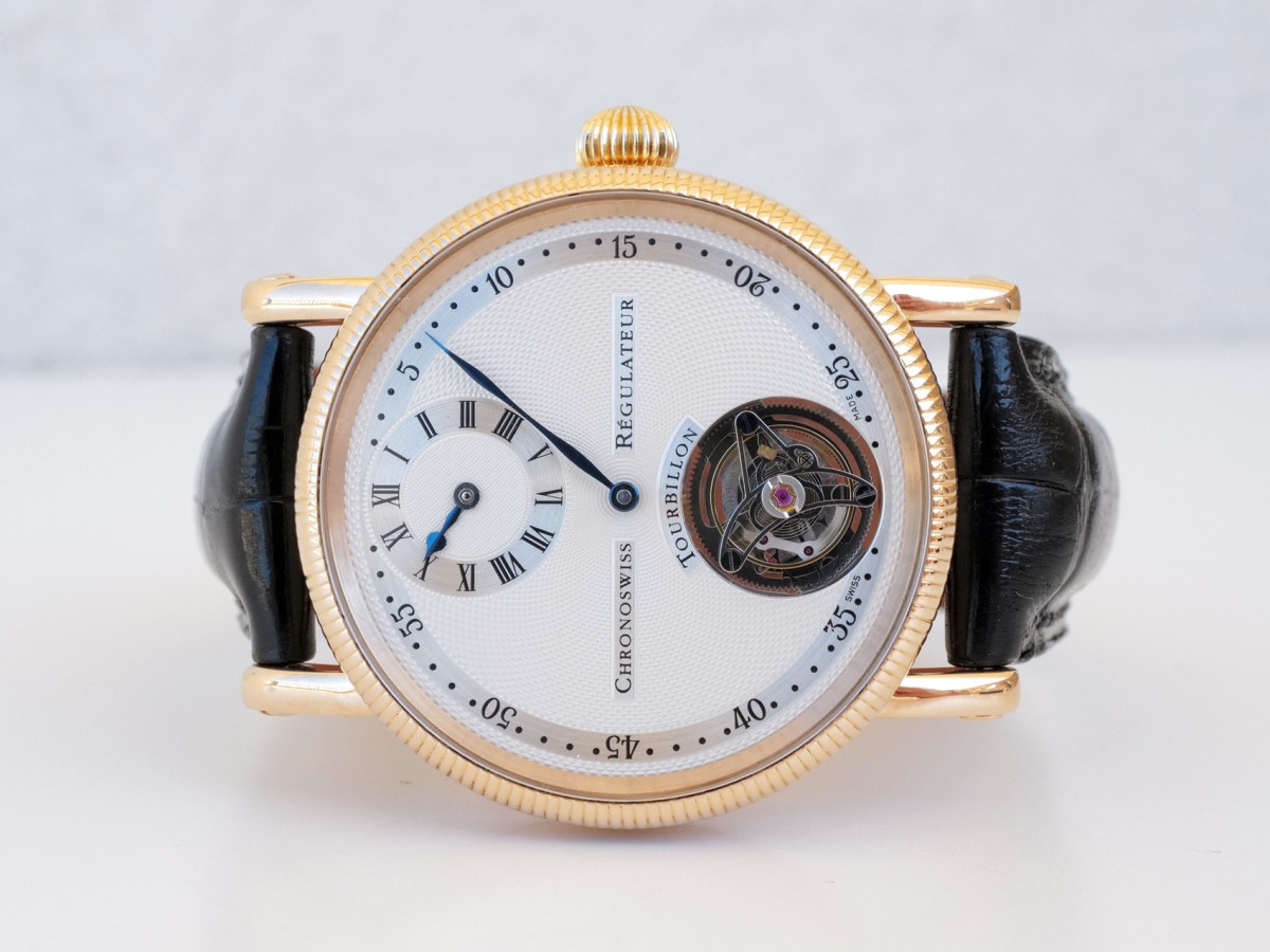 Швейцарские часы Chronoswiss Regulateur Tourbillon 38 Manual Wind 18K Rose Gold