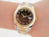Swiss watch Rolex Datejust II 41 Oyster 18K Yellow Gold Steel Black Roman Dial