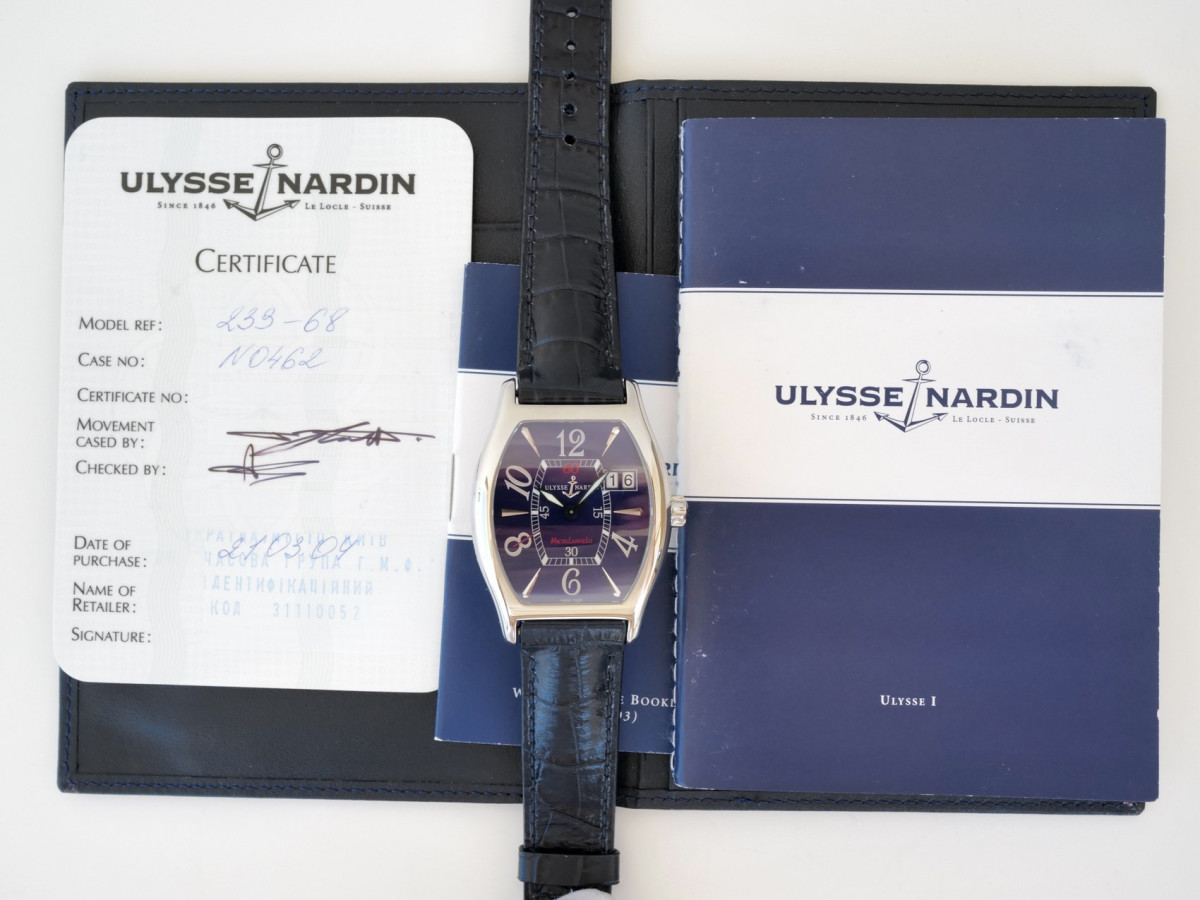 Швейцарские часы Ulysse Nardin Michelangelo Big Date Blue Dial