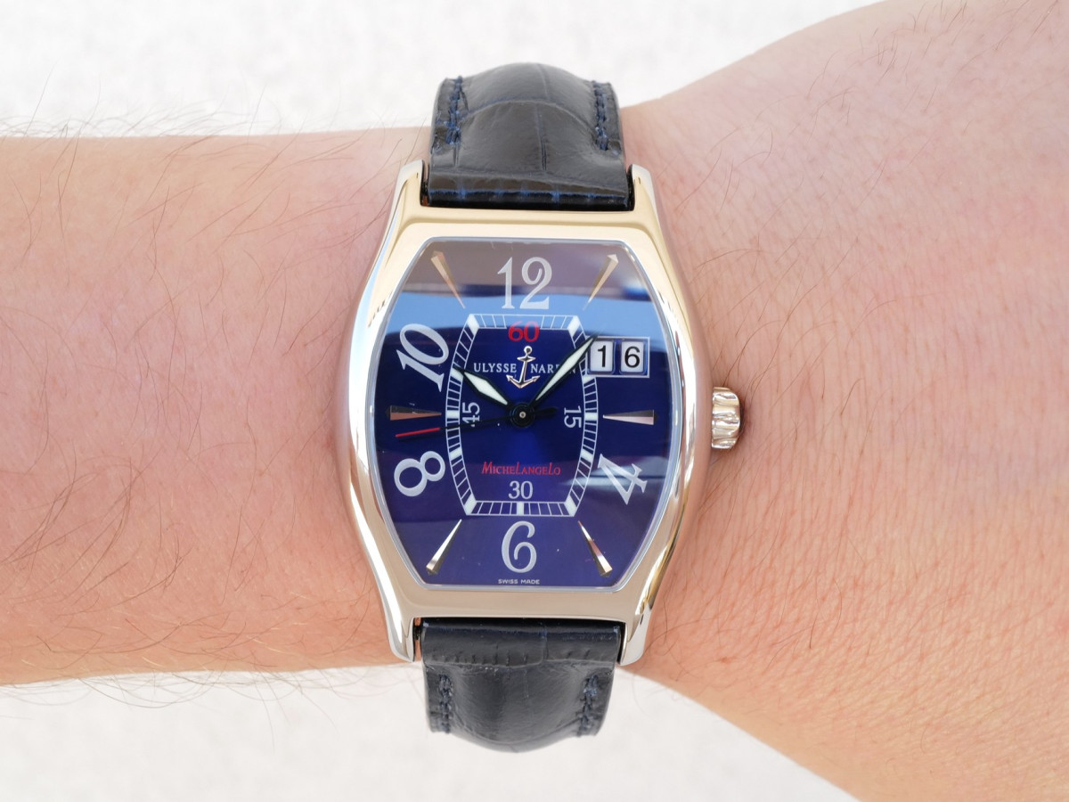 Швейцарские часы Ulysse Nardin Michelangelo Big Date Blue Dial