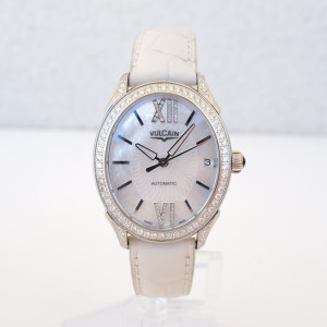 Швейцарские часы Vulcain First Lady Automatic MOP Diamond Dial Bezel