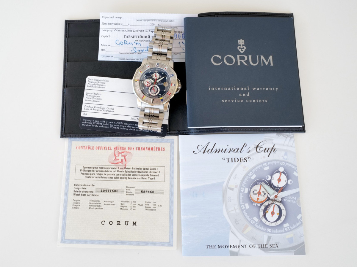 Швейцарський годинник Corum Admiral Cup Tides 44 Blue Dial