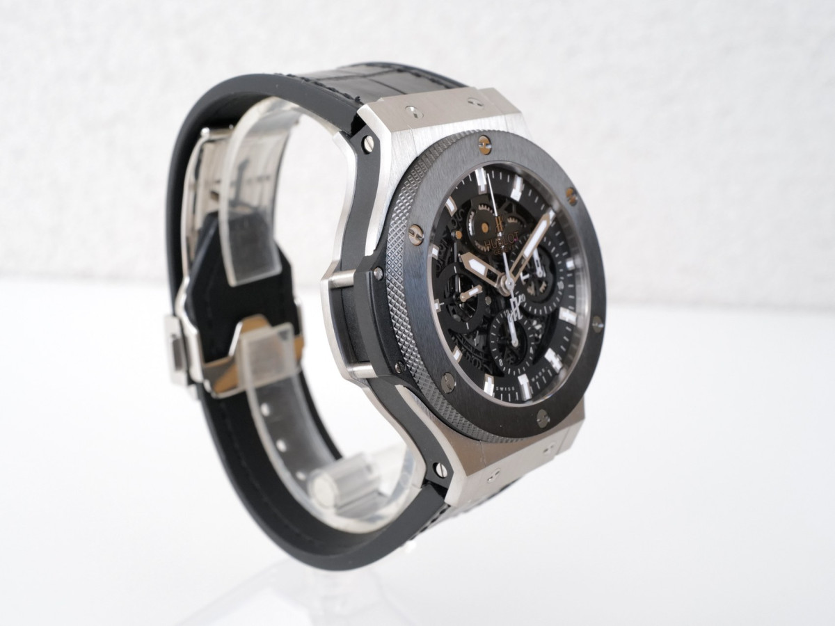 Швейцарские часы Hublot Big Bang 44 Aero Bang Steel Skeleton Dial