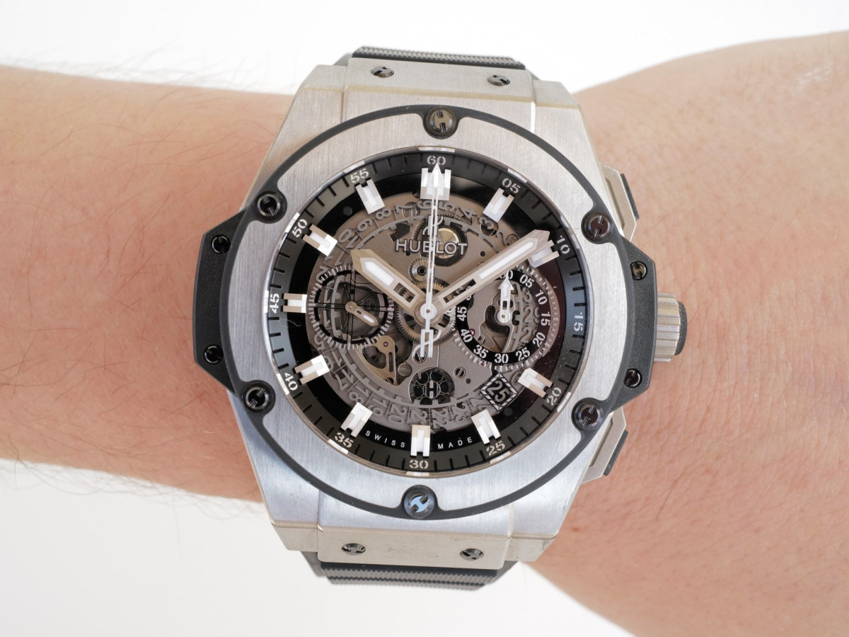 Швейцарський годинник Hublot King Power Unico 48 Skeleton Titanium Chronograph