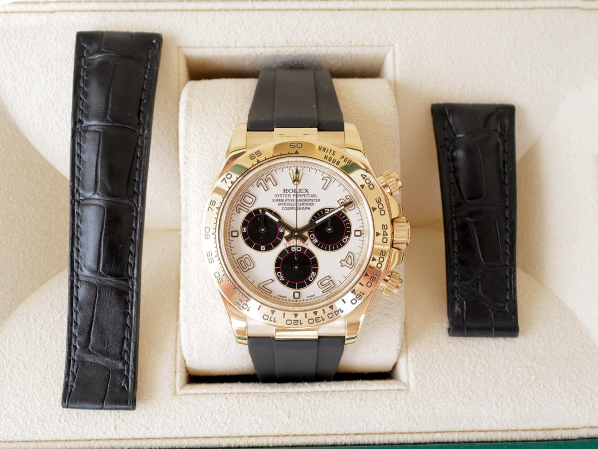Швейцарские часы Rolex Cosmograph Daytona Racing Panda Dial 18K Yellow Gold