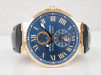 Swiss watch Ulysse Nardin Marine Chronometer 43 Blue Dial 18K Rose Gold
