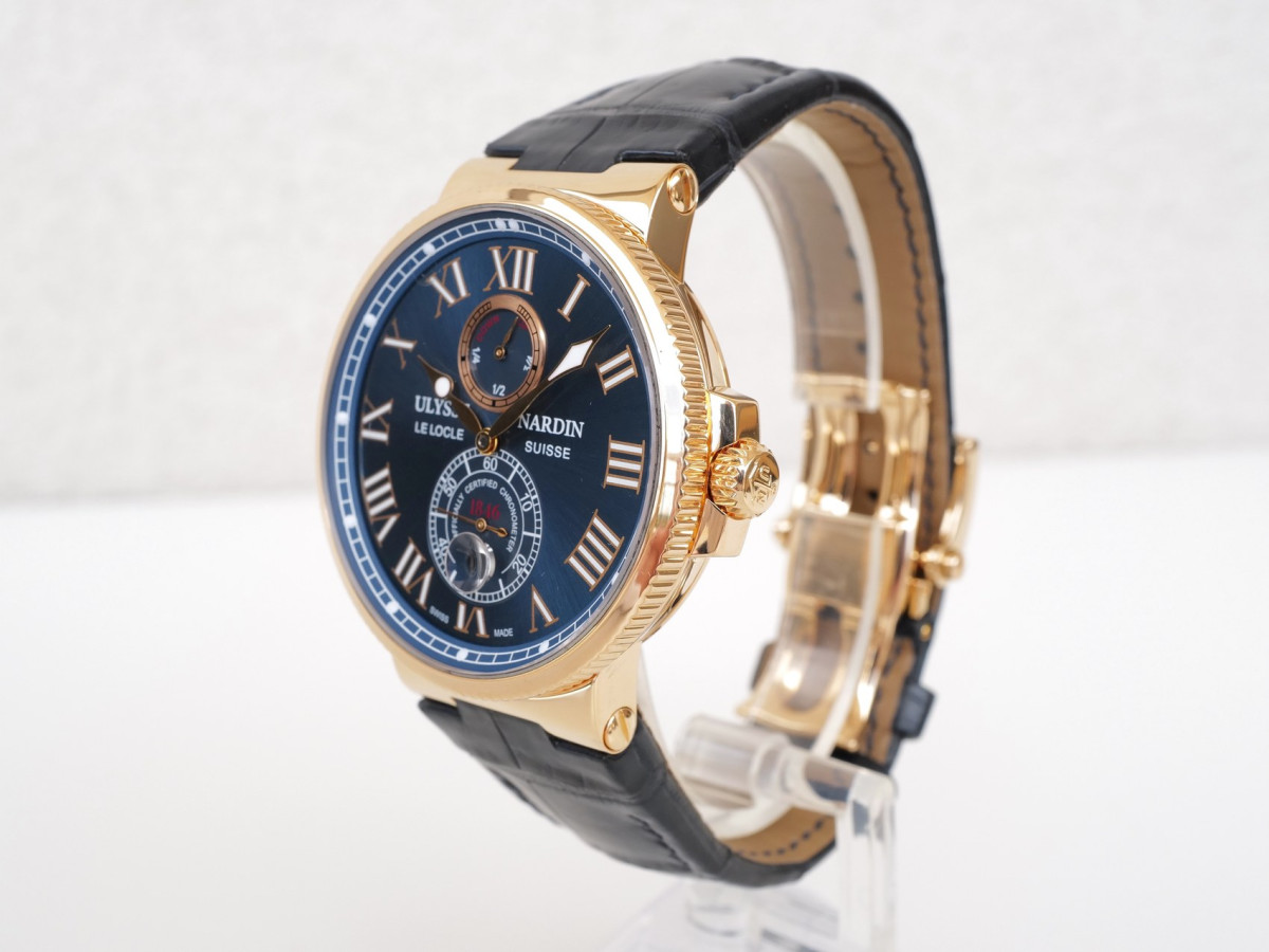 Swiss watch Ulysse Nardin Marine Chronometer 43 Blue Dial 18K Rose Gold