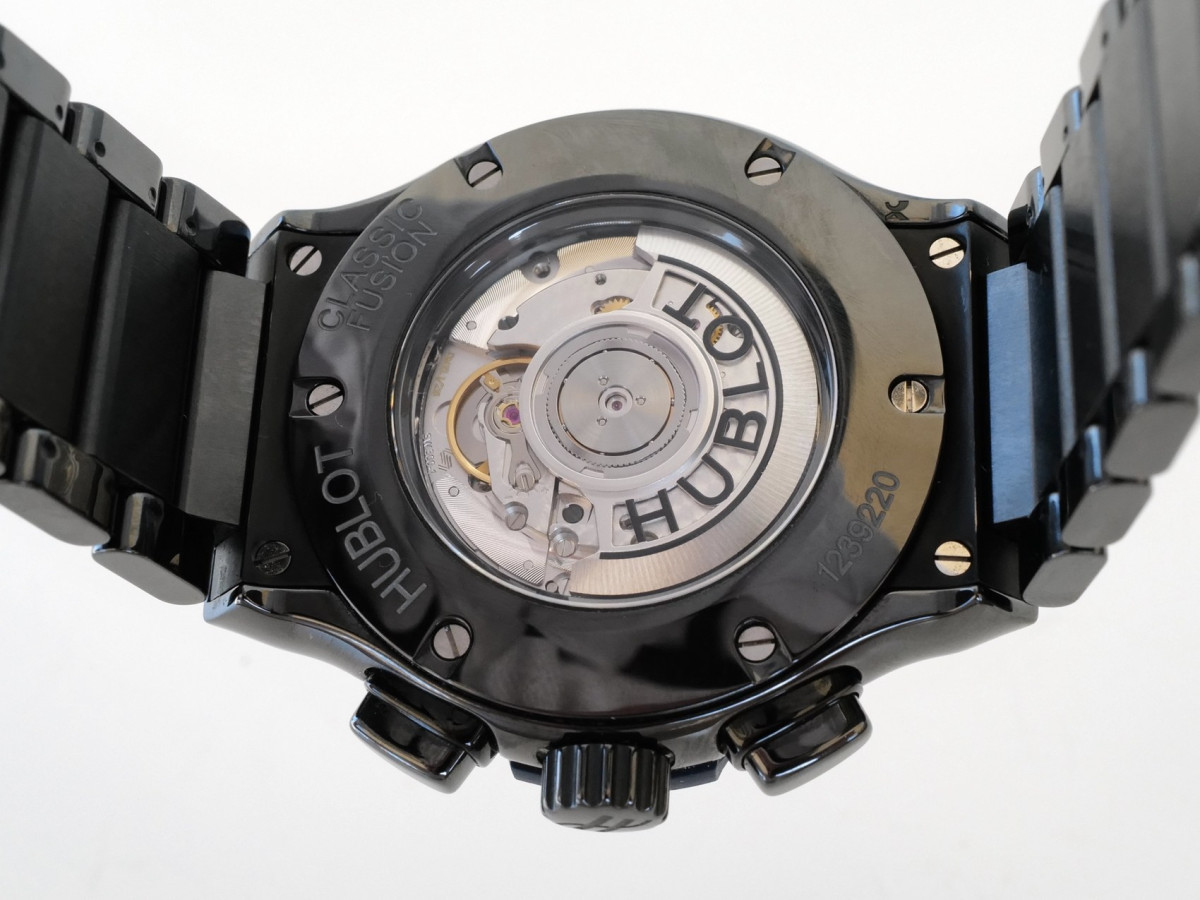 Швейцарские часы Hublot Classic Fusion 45 Chronograph Ceramic Blue Bracelet