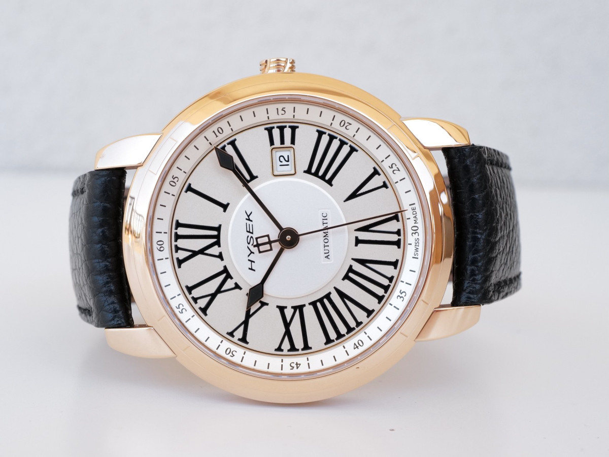 Швейцарський годинник Hysek IO 43 Automatic Date 18K Rose Gold