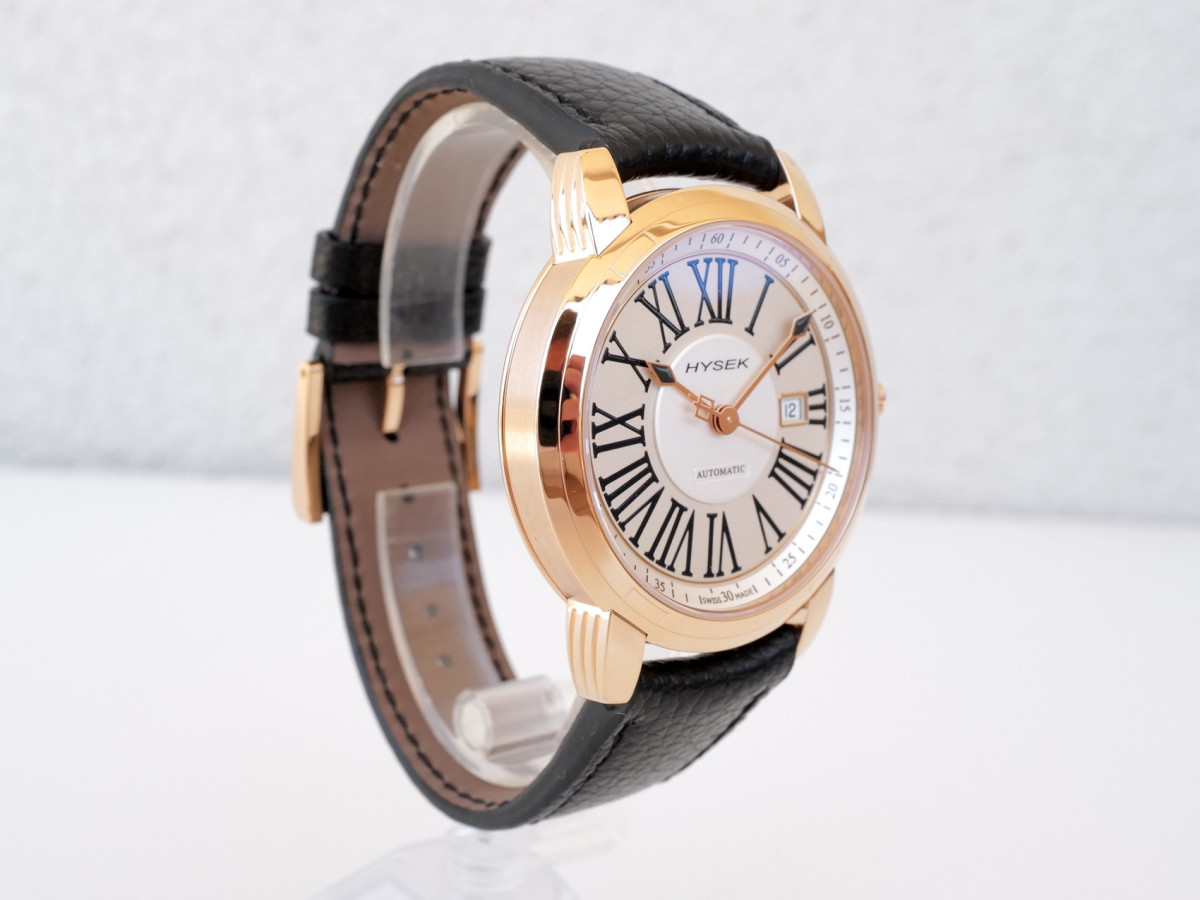 Швейцарський годинник Hysek IO 43 Automatic Date 18K Rose Gold