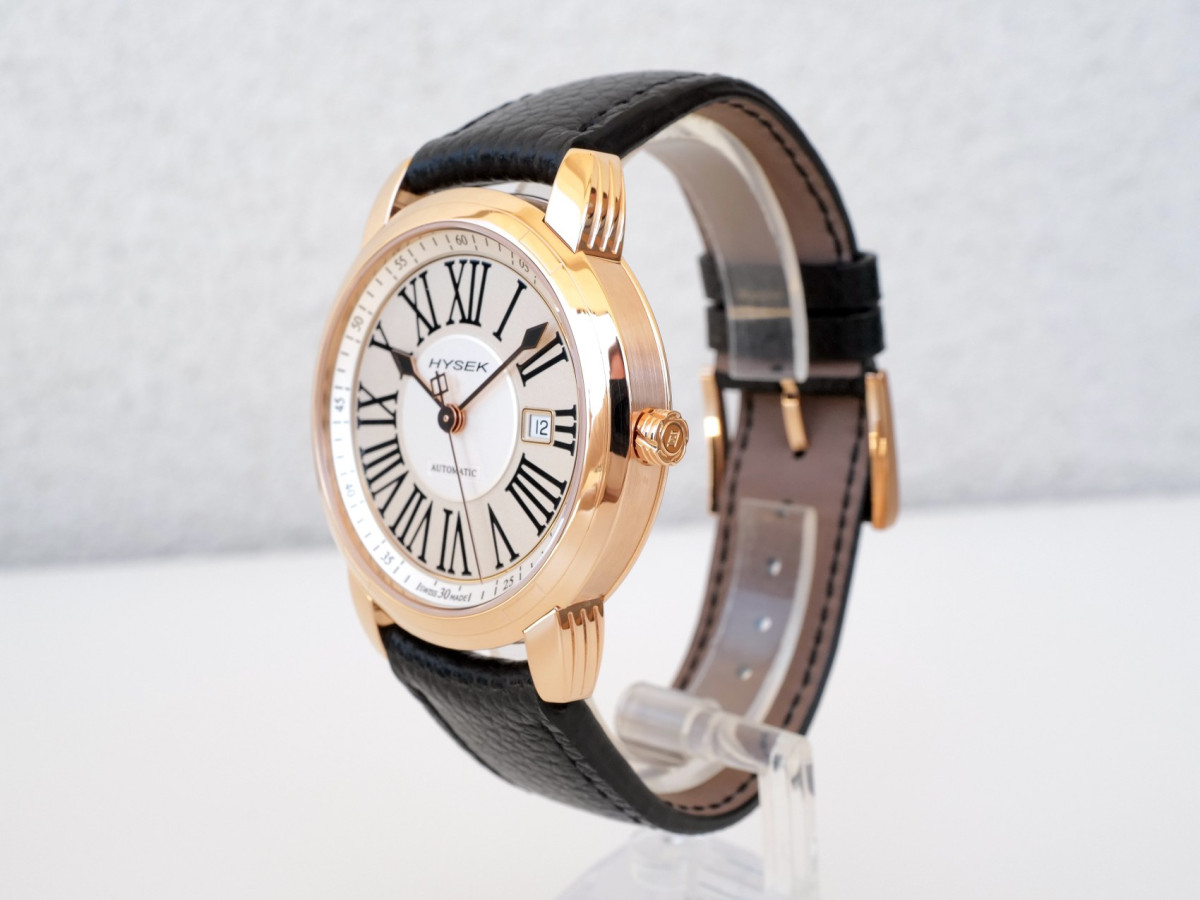 Швейцарський годинник Hysek IO 43 Automatic Date 18K Rose Gold