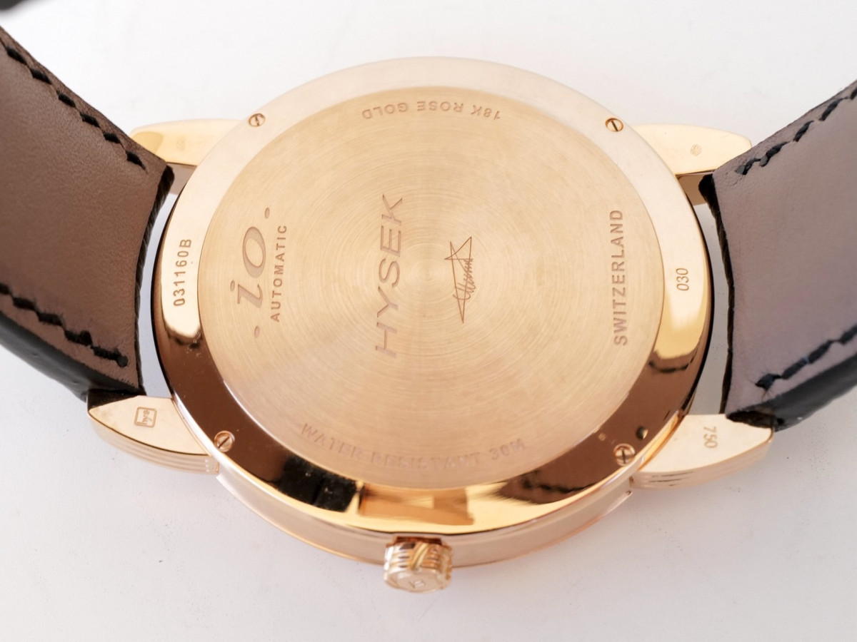 Швейцарський годинник Hysek IO 43 Automatic Date 18K Rose Gold