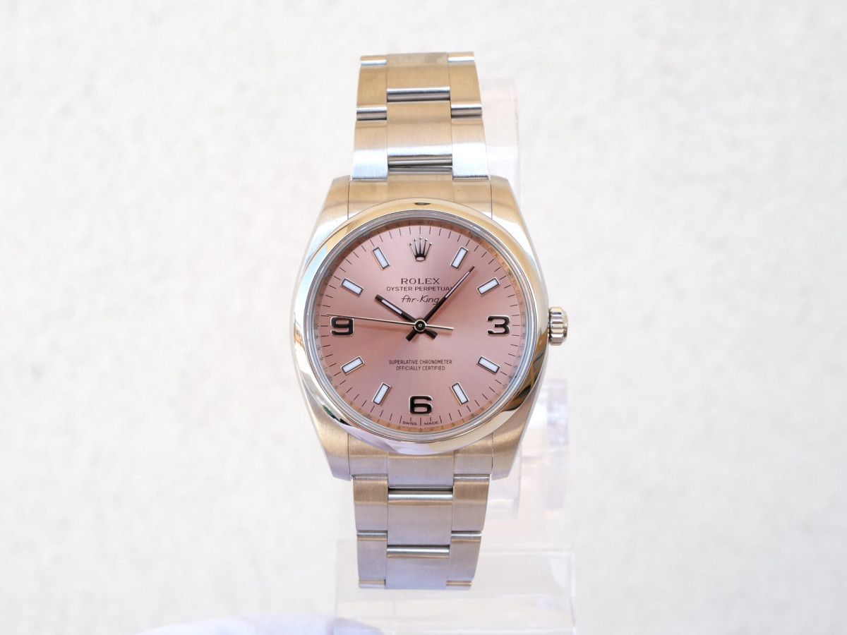 Швейцарський годинник Rolex Air King 34 Pink Dial