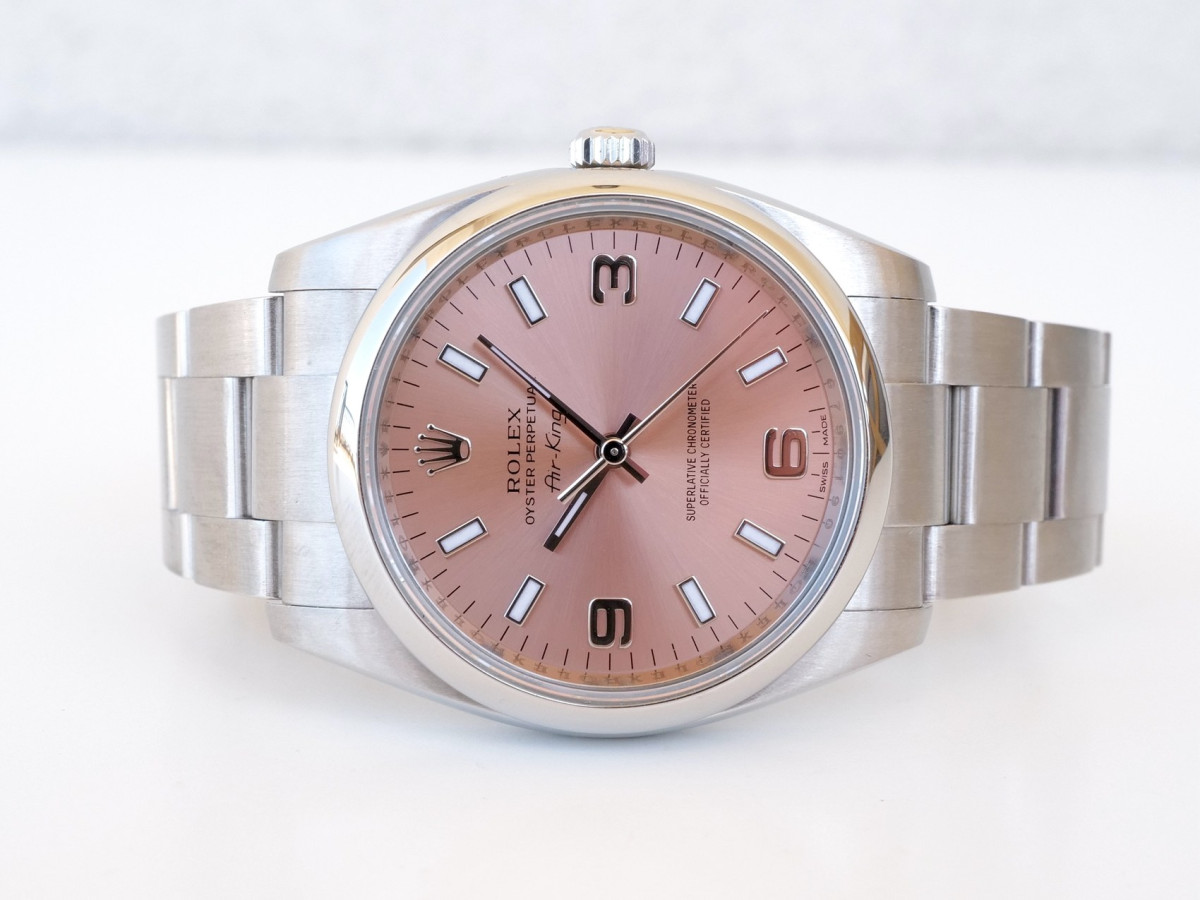 Швейцарський годинник Rolex Air King 34 Pink Dial