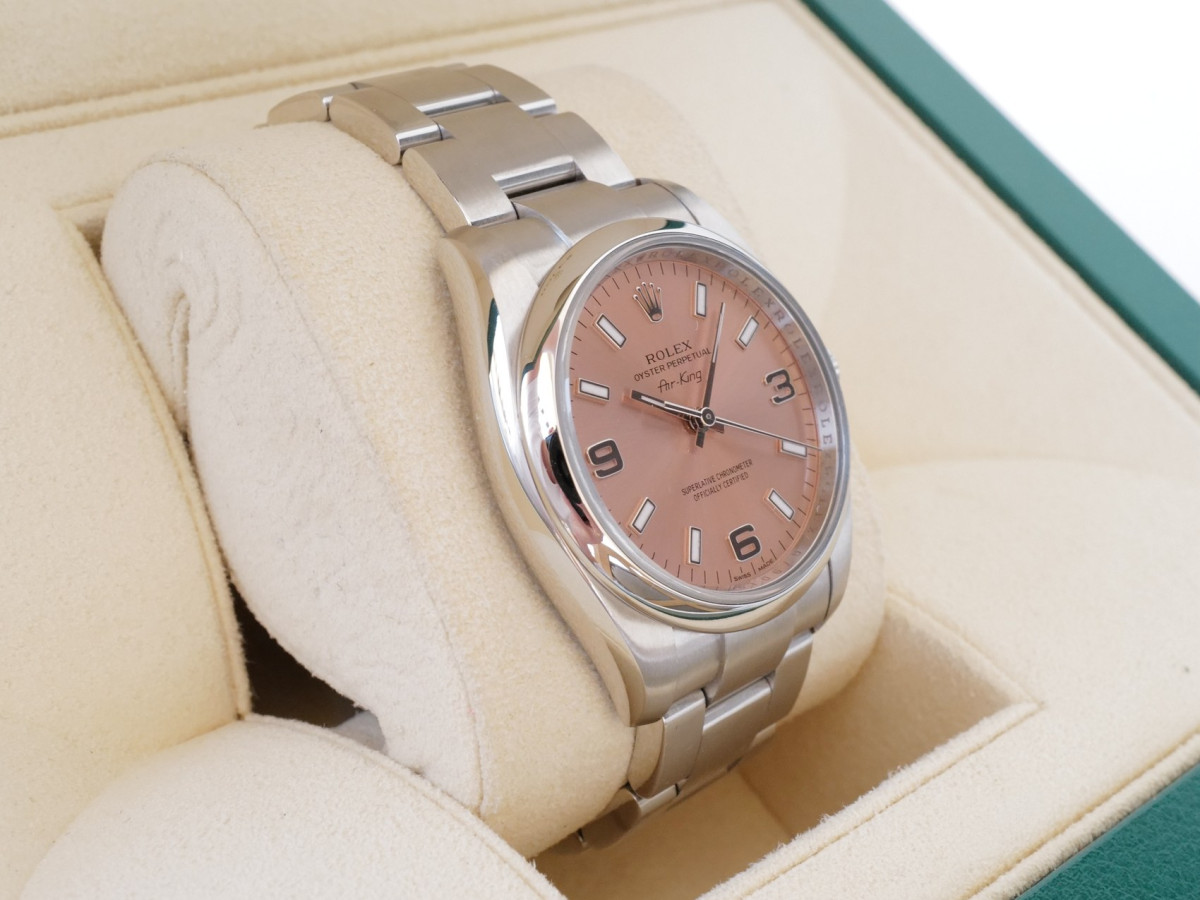 Швейцарський годинник Rolex Air King 34 Pink Dial