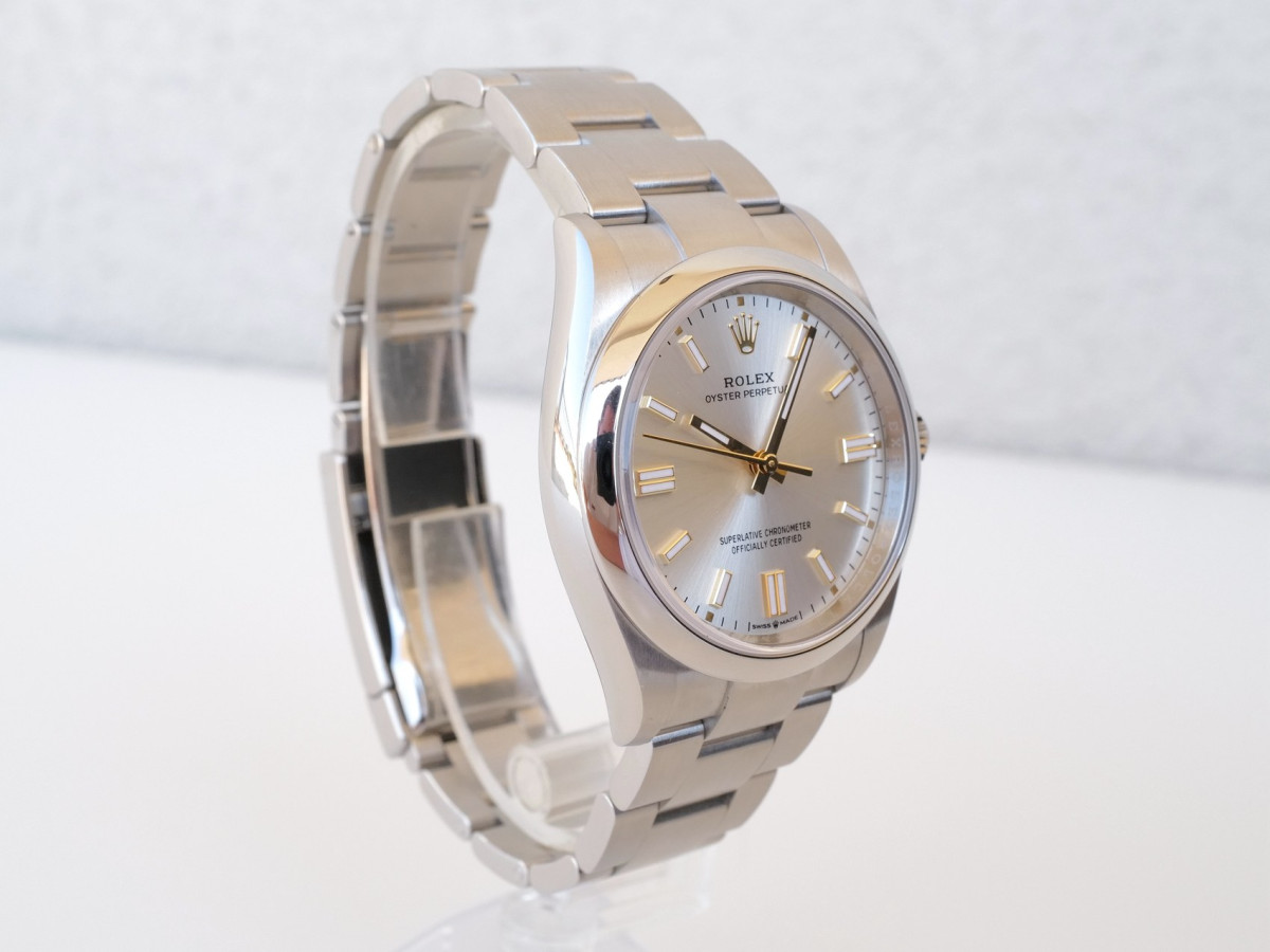 Швейцарський годинник Rolex Oyster Perpetual 36 Silver Dial
