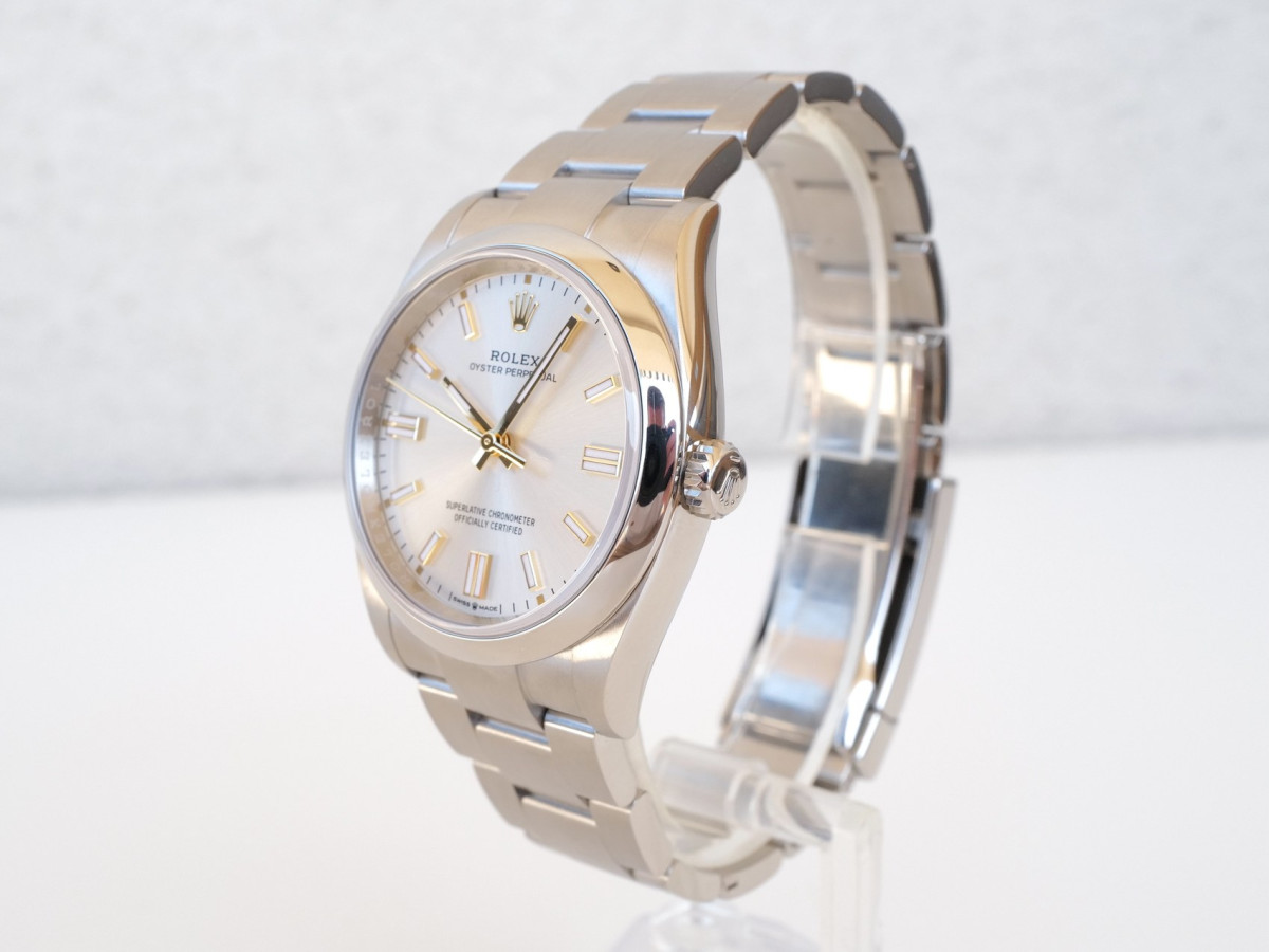 Швейцарський годинник Rolex Oyster Perpetual 36 Silver Dial