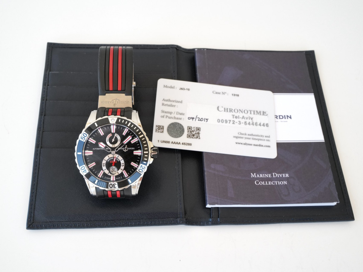 Швейцарський годинник Ulysse Nardin Marine Diver 44 Black Dial