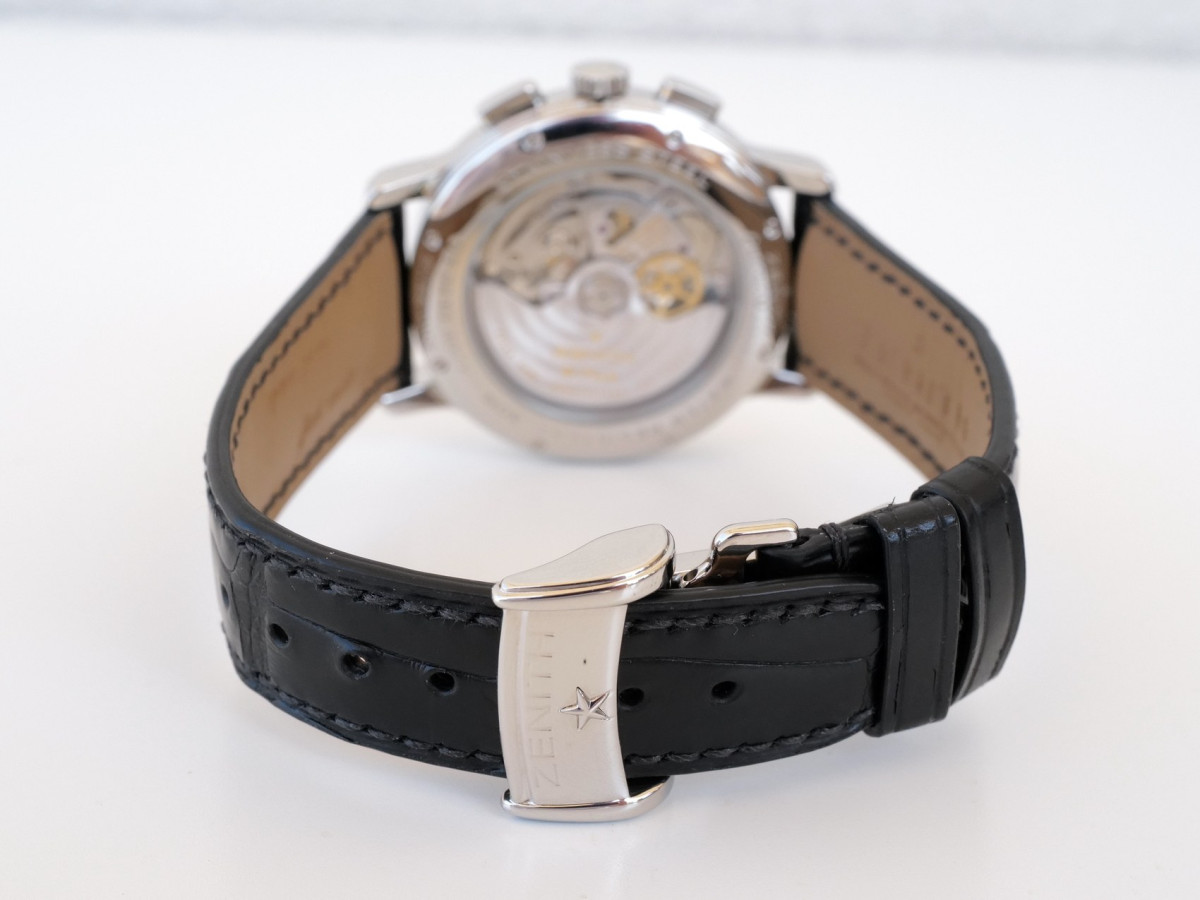 Швейцарський годинник Zenith El Primero Chronomaster 40 Open Reserve De Marche White Dial