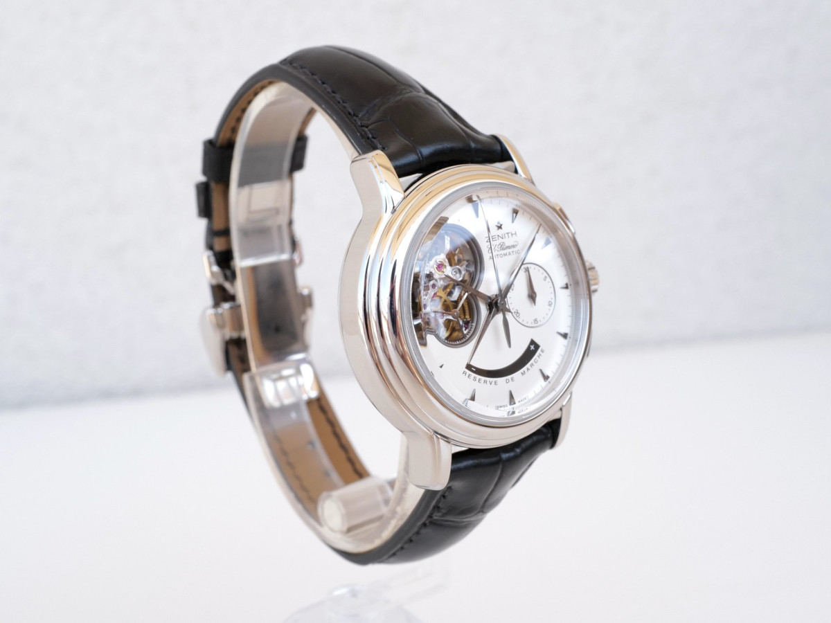 Швейцарський годинник Zenith El Primero Chronomaster 40 Open Reserve De Marche White Dial