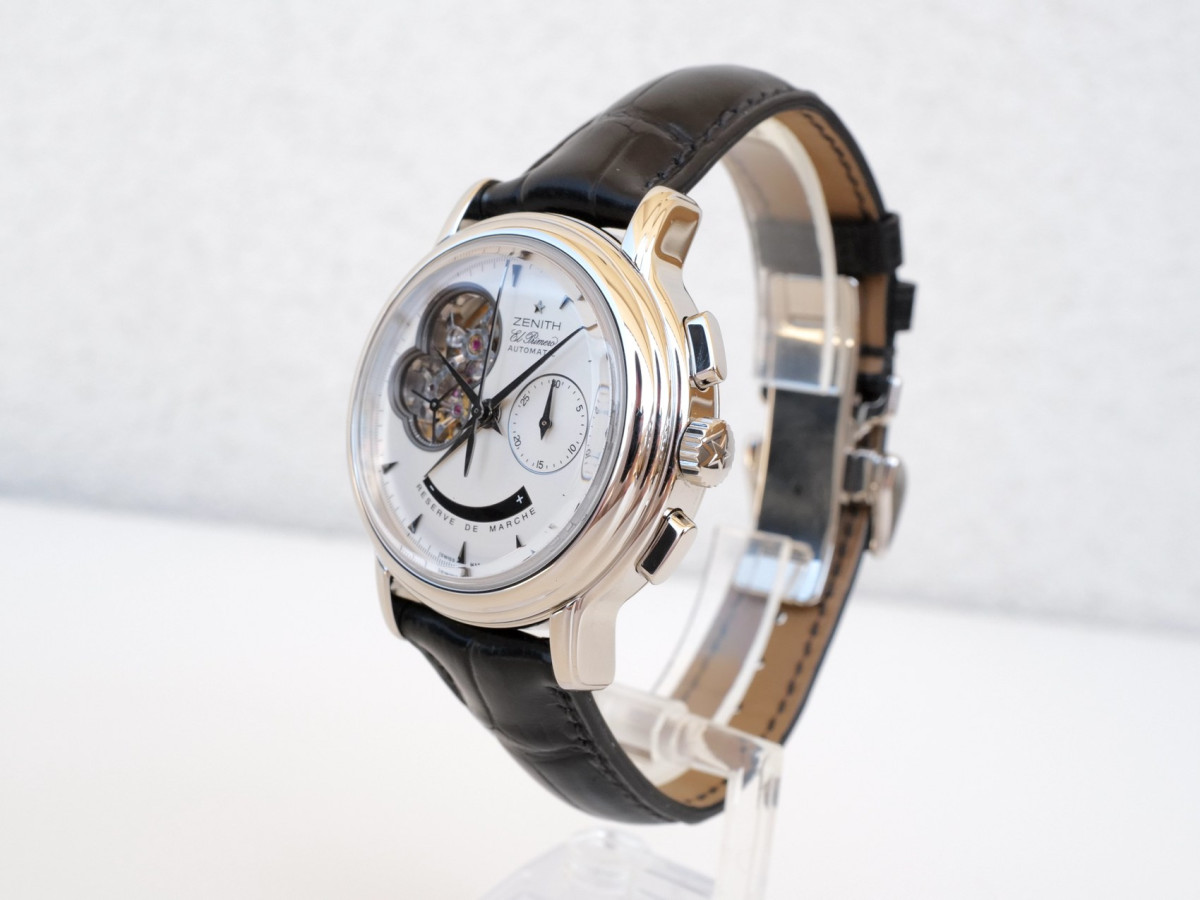 Швейцарський годинник Zenith El Primero Chronomaster 40 Open Reserve De Marche White Dial