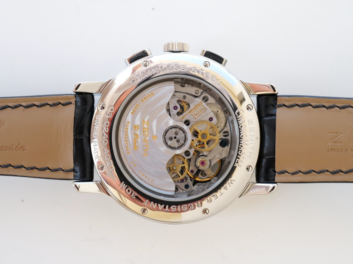 Швейцарський годинник Zenith El Primero Chronomaster 40 Open Reserve De Marche White Dial