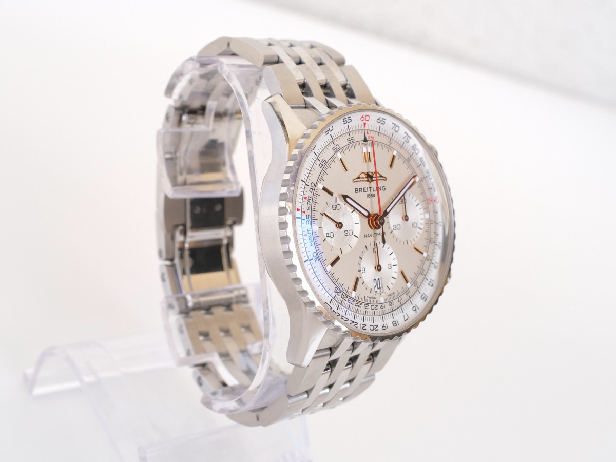 Swiss watch Breitling Navitimer B01 Chronograph Steel 41 Silver Dial
