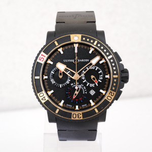 Швейцарський годинник Ulysse Nardin Maxi Marine Diver 46 Black Sea Chronograph Limited Edition of 100